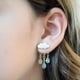thumbnail image 3 of Pendientes colgantes originales con forma de nube y lluvia azul para mujer, joyería encantadora con esmalte blanco suave, talla única, 3 of 5