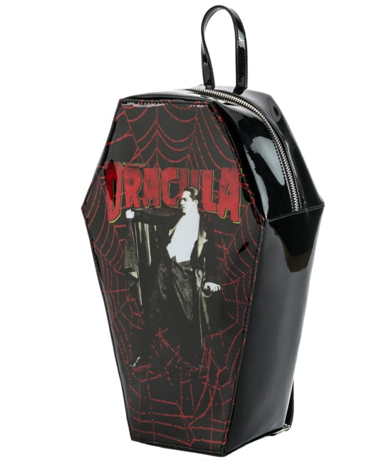 Rock Rebel Dracula Coffin Backpack Bag Bookbag Movie Vampire Horror Punk Goth 