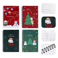 thumbnail image 3 of 4 piezas cuaderno en espiral navideño, 3 of 3