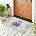 thumbnail image 3 of Watercolor Drip Maltese Pop Art Colorful Portrait Artwork Doormat Maltese Dog Lover Gifts Idea Indoor Outdoor Welcome Mat - 01009, 3 of 5