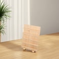 thumbnail image 4 of KAKOWELY 1Pack Beige Wood Earring Card Display Jewelry Organizer Stand Tiered Five-Layer for Vendors, 4 of 8