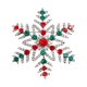 thumbnail image 2 of Elegante broche navideño, accesorios decorativos, ropa, insignias, broches, Copo de nieve, 2 of 9
