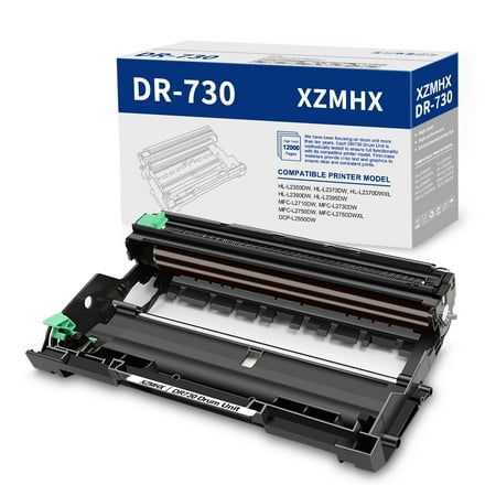 XZMHX DR730 Printer Drum Unit Compatible Drum Unit Replacement for Brother DR730 DR-730 for MFC-L2710DW DCP-L2550DW HL-L2395DW MFC-L2750DW HL-L2370DW HL-L2390DW (1 Pack，NO Toner)