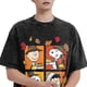 thumbnail image 5 of Camisetas lavadas con el mensaje "Snoopy Charlie Brown Lucy Thankful Thanksgiving Day" para hombre y mujer, de algodón, de gran tamaño y estampadas, 5 of 5