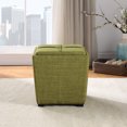 thumbnail image 2 of Rockford Storage Ottoman in Green Fabric, 2 of 9