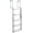 5 Steps, variant on Removable Dock Ladder - 3/4/5 Steps 350/500lbs Load Capacity Aluminum Nonslip for Lake Marine Boarding Pool