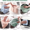 thumbnail image 3 of 10 Pcs Chiffons de Lavage - Chiffons de Nettoyage en Microfibre, Lavettes Réutilisables et Lavables, Serviettes en Microfibre pour Voitures, Chiffons de Nettoyage, 3 of 5