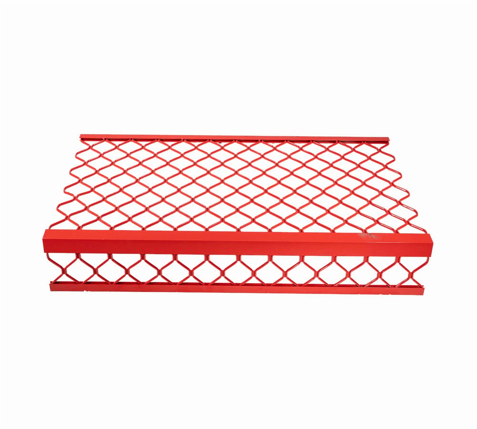 10 Pack 40"x 24" (Drop) Aluminum Red Coated Mesh Brick Guard Corner Protector - L Shape Mesh Edge Guard Corrosion Resistant
