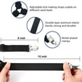 thumbnail image 2 of LNKOO 8 Pcs Bed Sheet Holder, Adjustable Fasteners Suspenders Gripper, Triangle & Elastic Straps Clips for Various Bed Sheets, Mattress Covers, Sofa Cushion, Hospital Beds, Inflatable Beds, 2 of 7