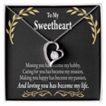 thumbnail image 2 of To My Girlfriend Loving You Forever Necklace w Message Card, 2 of 7