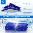 thumbnail image 3 of 4 Pack Cooling Towel (40"x12"),Ice Towel,Soft Breathable Chilly Towel,Microfiber Towel for Yoga,,Running,Gym,Workout,Camping,Fitness,Workout &  Activities, 3 of 6