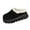 Black, variant on HaoXun Women's Winter Clogs with Faux Fur Lining - Fashionable Casual Slip-On Shoes for Indoor and Outdoor Wear