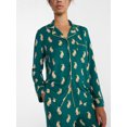 thumbnail image 4 of Joyspun Women’s Dreamy Soft Collection Notch Collar Long Sleeve Pajama Set, Sizes XS to 3X, 4 of 5