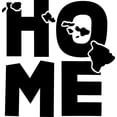 thumbnail image 1 of Home Hawaii United States Hometown Native Wall Decals for Walls Peel and Stick wall art murals Black Small 8 Inch, 1 of 2