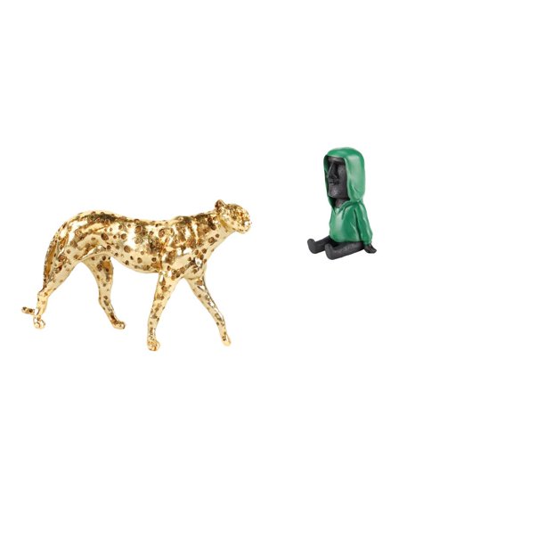 Escultura Moai De Guepardo Dorado, Centro De Mesa Decorativo, Figura De Animal, Adorno De Mesa, Retrato Antiguo, Estatua De Resina Para Oficina, Decoración Del Hogar, Dormitorio, Estantería