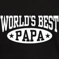 thumbnail image 3 of CafePress - World's Best Papa Dark T Shirt - Men's Classic Graphic Cotton T-Shirt, 3 of 4