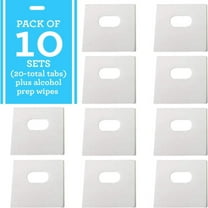 Noothes Clear Vertical Blind Tabs - 10 Sets (20 Pcs) Super Sticky PVC Repair Kits for Vertical Blinds Replacement - Universally Compatible with Vinyl/Fabric - Perfect for Homeowners & Renters