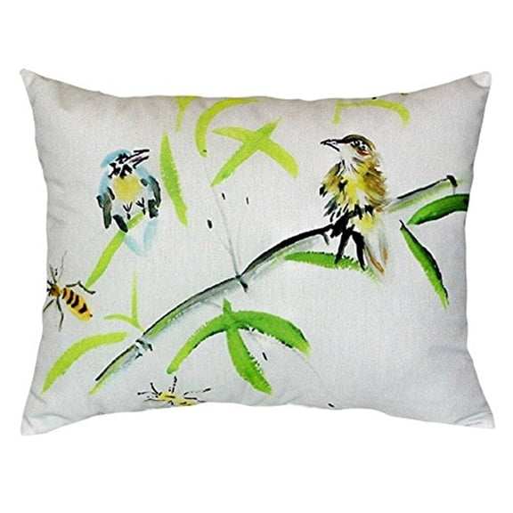 Birds & Bees I No Cord Pillow 16x20