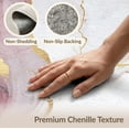 thumbnail image 6 of ODIKA 3'x5' Chic Abstract Marble Washable Accent Rug for Bedside, Nursery Room, Pet Friendly & Kids Safe, Non-Shedding, 6 of 7