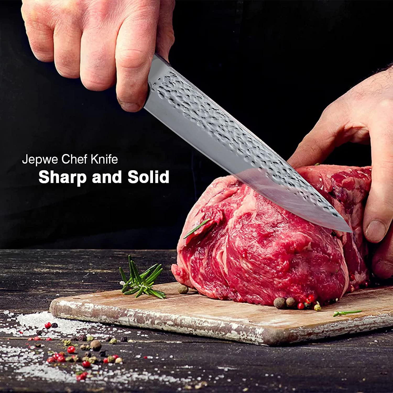 Chef Knife, Jepwe Kitchen Knife 8 Inch Sharp Chopping Knife 