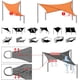 thumbnail image 5 of Toldo de vela de sombra, toldo impermeable con protección UV, toldo de vela de sombra triangular para jardín, patio, camping (2 × 2 × 2 m, amarillo claro), 5 of 5