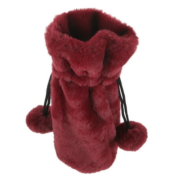 Wine Pouch Plush Wine Bottle Gift Bag Wine Tasting Bag Holiday Wine Sleeve