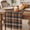 Terracotta, Beige, Sienna, Pecan, variant on Orange Blue Checkered Table Runner - 108 Inch Long Fall Farmhouse Buffalo Plaid Cotton and Linen Blended Dress Scarves Farmhouse Table Runner for Kitchen Dining, Coffee Table, 13" x 108"