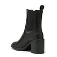 thumbnail image 4 of DREAM PAIRS Women's Pointed Toe Chelsea Ankle Booties with Chunky Heel, 4 of 5