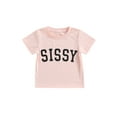 thumbnail image 1 of Qmyliery Kids Tops Short-sleeved Round Neck Letter Printing Shirt Tops Casual, 1 of 9