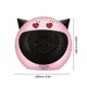 thumbnail image 2 of Calentador de aire caliente de escritorio de 500 W, ventilador calentador de bajo ruido para sala de oficina (rosa EE. UU.), 2 of 3
