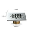 thumbnail image 4 of Desagüe en el piso Antidesgaste Desagüe en la ducha Antiobstructor Tapón para el cabello Recogedor F CACAGOO  Desagüe de ducha, 4 of 7
