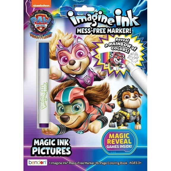 PAW Patrol Mighty Pups 16 Page Imagine Ink Coloring Book, Paperback, by Bendon