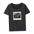 thumbnail image 4 of Camiseta para mujer, ropa deportiva de verano, camisa elegante con cuello redondo para desplazamientos SG, 4 of 7