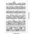 thumbnail image 2 of Ocean Waves Borders Clear Stamps Transparent Silicone Stamp Seal for Card Making Decoration and DIY Scrapbooking DIY, 2 of 6