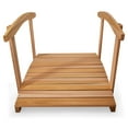 thumbnail image 2 of All Things Cedar FB48-R Garden Foot Bridge Platform with Hand Rails, Brown, 2 of 3