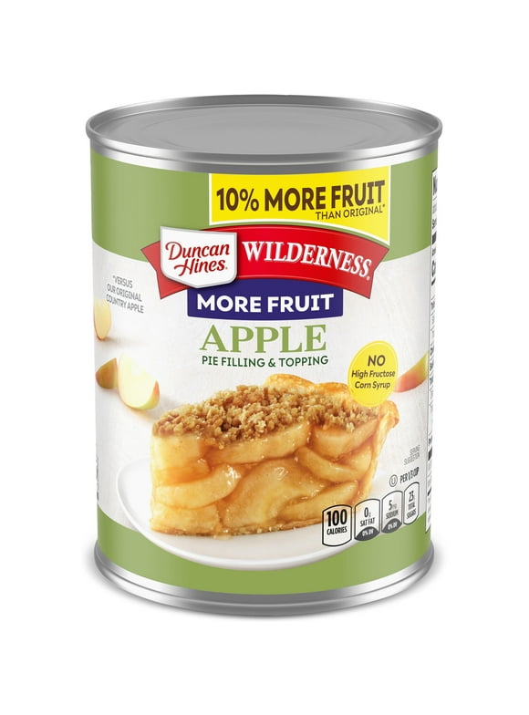 Duncan Hines Wilderness More Fruit Apple Pie Filling and Topping, 21 oz
