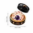 thumbnail image 2 of Halloween Squishy Toy with Eyeball Dumpling Design, 1-Set, White with Purple Eye and Red Veins, for Kids Party Favors, Toy, 2 of 5