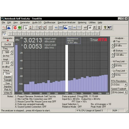 True Audio TrueRTA Audio Spectrum Analyzer (Best Audio Spectrum Analyzer App)