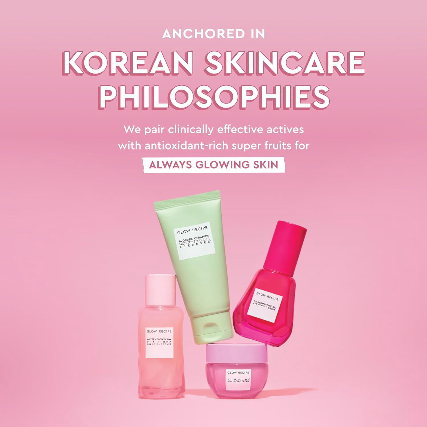 Glow Recipe Plum Plump Hyaluronic Acid Face Cream, Hydrating & Plumping Moisturizer with Peptides, Refillable, 50ml