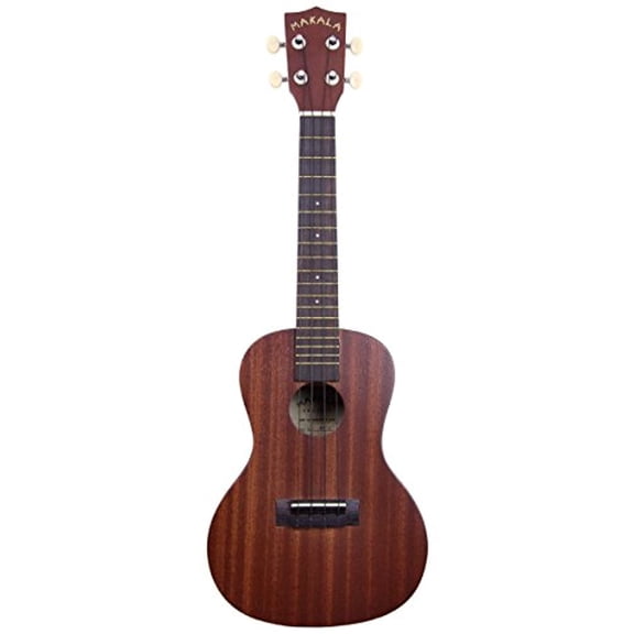 Kala MK-SD Makala Dolphin Soprano Ukulele - Light Blue Burst Bundle with Gig Bag, Tuner, Austin Bazaar Instructional DVD, and Polishing Cloth