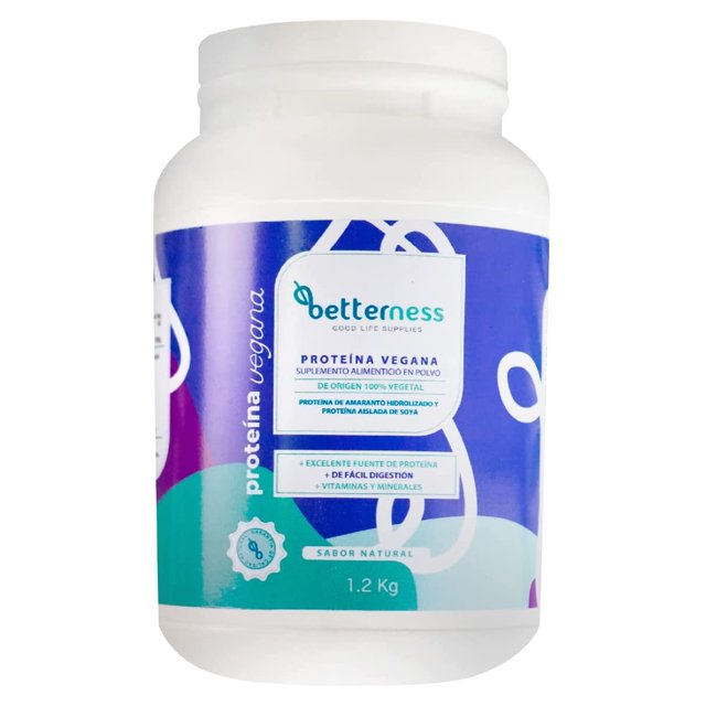 Proteína Vegana En Polvo Betterness Sabor Natural Bote 1.2Kg
