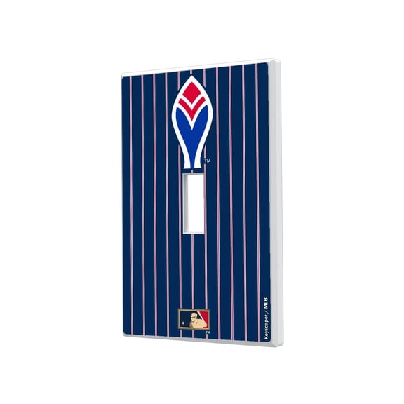 Atlanta Braves 1972-1975 Cooperstown Pinstripe Single Toggle Light Switch Plate