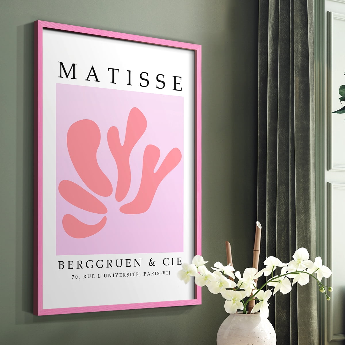 Matisse CCCL in Pink Solid Wood 11 x 14 Framed Print