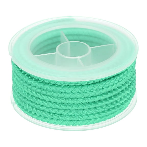 Uxcell Nylon Thread Twine Beading Cord, 13ft Stretchy Braided Bracelets String Cord for Jewelry Making, Light Green