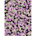 thumbnail image 3 of Challis Rayon Printed Redwood, Floral Fabric, Dress Fabric (BLACK/AQUA/LIME, ByYard), 3 of 3