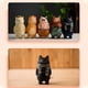 thumbnail image 3 of Cateissary Adornos de gatito de madera, lindo gato de grabado a mano, estilo Simple, ligero, gatos pequeños, muñecas, niños, Kits y herramientas para tallar Gato blanco, 3 of 6
