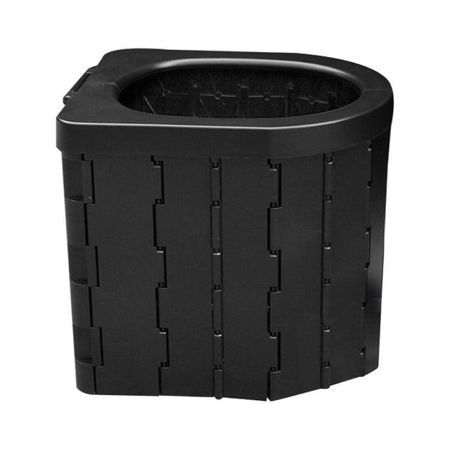 Inodoro para acampar, Orinal plegable portátil, Inodoro de cubo con inodoro Inodoro para acampar para Negro Zulema Inodoro de cubo plegable