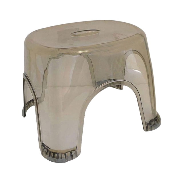 GROWTH TANK Acrylic Bathroom Stool Small Portable Clear Square Stool Shoe Changing Stool for L