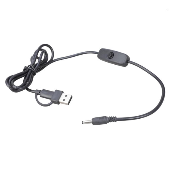 lanema Adjustable Switches 5V Power Cord USB To DC3.5x1.35mm For Camera Fan Lighting