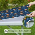 thumbnail image 6 of Blue Sun Moon Star Pattern Square Fitted Tablecloth with Elastic Edge,Square Table Cover,Washable Elastic Table Cover for Home Kitchen Party Decor 34"x34", 6 of 6